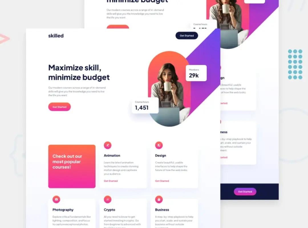 landing page